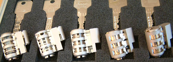 evva cut away locks