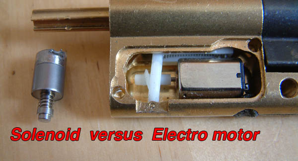 solenoid vs electro motor