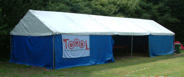 HAR lockpick village tent all set up for fun, fun, fun