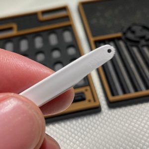 Plastic screw holder.